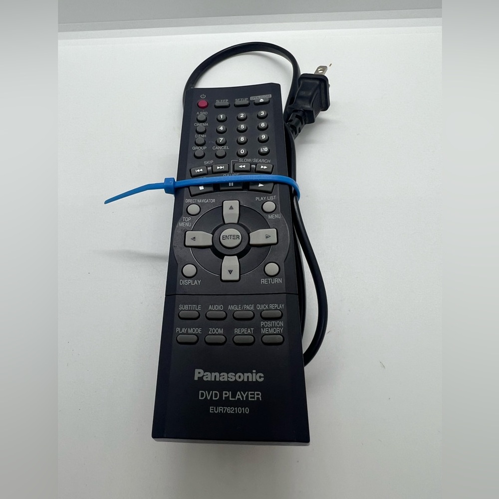 Panasonic Dvd Player Remote Control And Power Cord Eur7621010